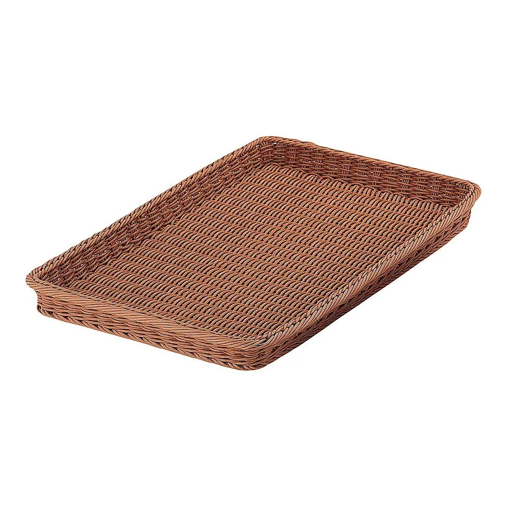 62-6582-53　PP Bakery Basket Square Brown 60 Type　BB-404-BR