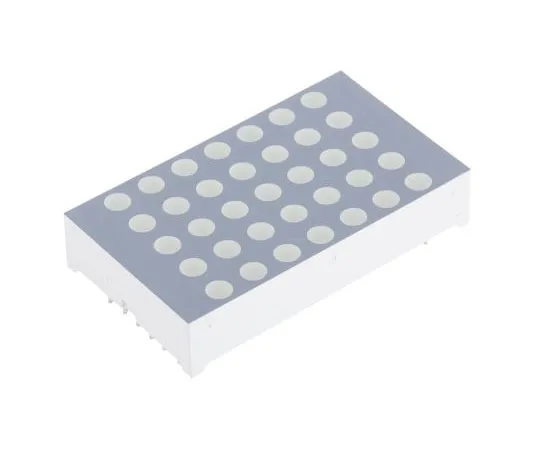 63-7552-65　TA12-11EWA金亮点阵LED显示屏，CA 7 x 5点阵红色14 mcd 30.5mm　TA12-11EWA
