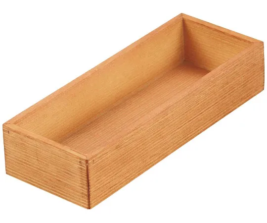 63-7155-48　Wooden Stripe Cutlery Box Light Brown　1655000