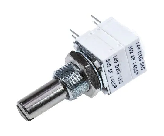 63-7578-59　Vishay 2 Gang旋转式电位仪，直径6.35 mm。轴，5kΩ，±10%，1W,线性14920F0GJSX13502KA　14920F0GJSX13502KA