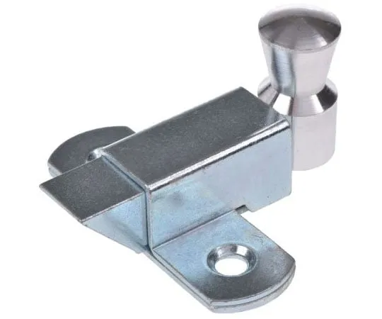63-7529-32　Pinet Steel Padlockable Zinc Plated Door Bolt, 73 x 70mm　16-A-3631