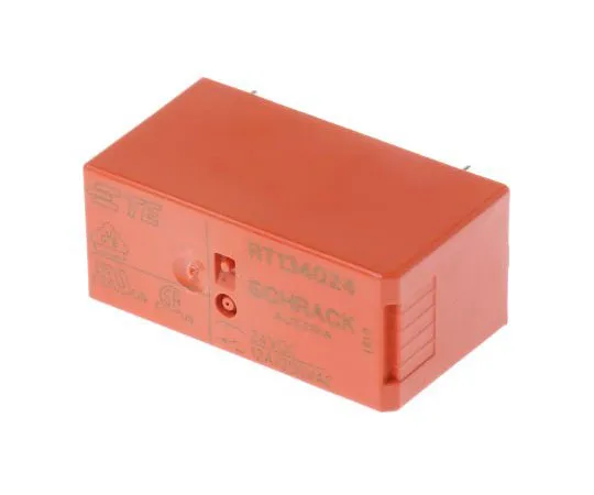 63-7679-07　TEConnectivityRT1SPNO非锁定继电器PCB安装，24V直流线圈，12A　RT134024