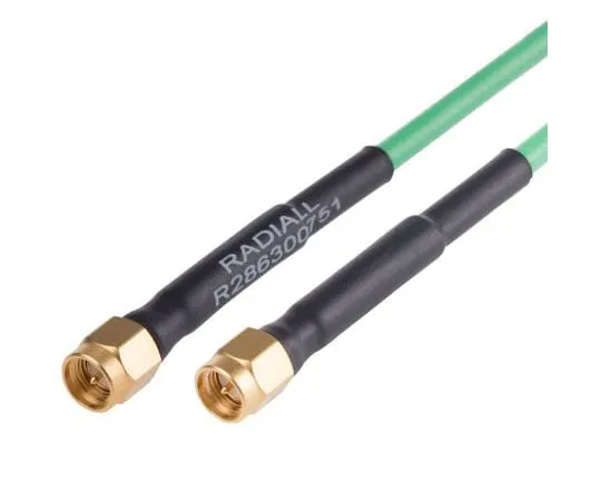 63-7500-10　从绿色的公制SMA到公制SMA同轴电缆，半径为50Ω　R286300751
