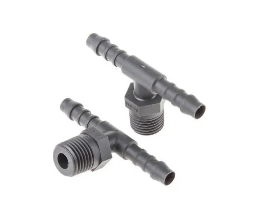 63-7535-17　Tee male hose couple 1/4in, 1/4in R male,聚酰胺　419-7366