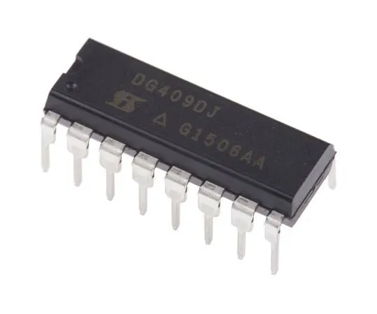 63-7649-44　DG409DJ-E3Vishay,模拟开关双4:1、15 V、18 V、24 V、28 V、16针PDIP　DG409DJ-E3