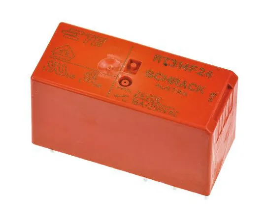 63-7679-24　SPDT PCB安装锁定继电器16 A,24V直流电源应用　RT314F24