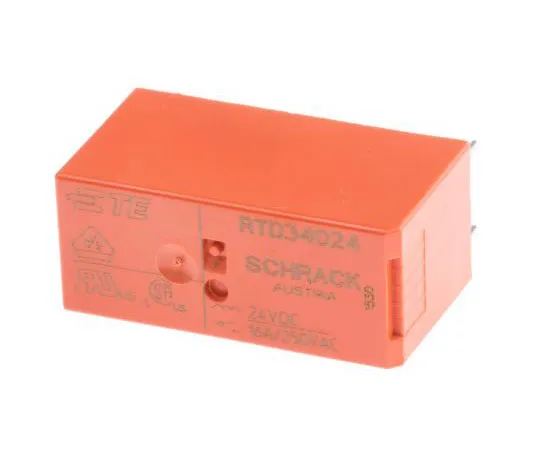 63-7679-83　TEConnectivityRT1SPNO非锁定继电器PCB安装，24V直流线圈，16A　RTD34024