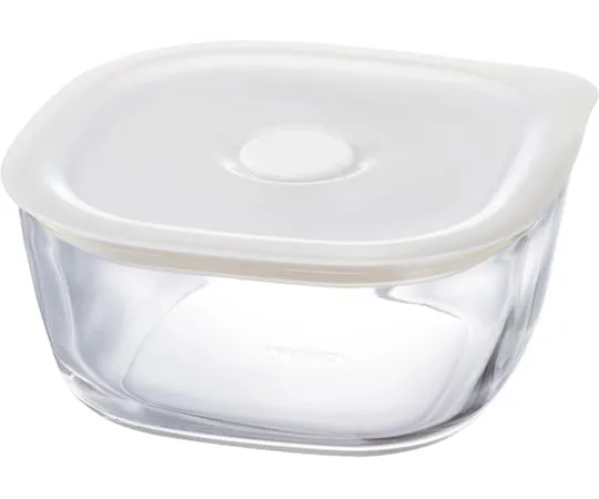 67-3056-97　Heat-Resistant Glass Airtight Storage Container/Square 600 36 Pieces　KSTM-60-TW
