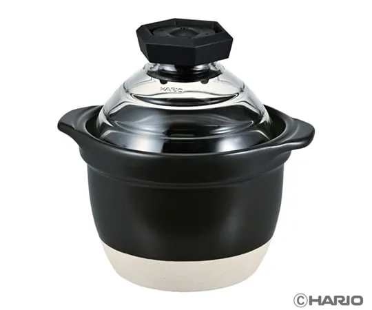 68-5182-34　1~2 rice kettles with glass lids　GNR-150-B-W
