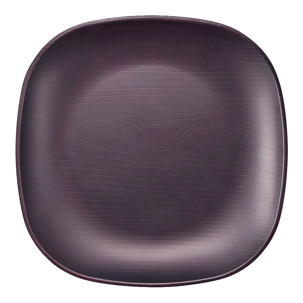 62-6852-24　Wallna Square Plate 25 cm Dark Brown