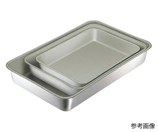 62-8173-12　IKD 18-8 Antibacterial Fluorine Square Tray (1 Piece)　021330