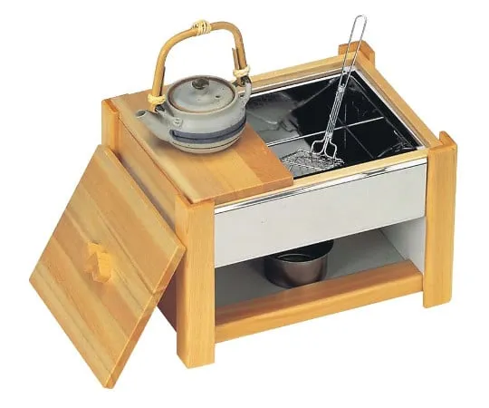 63-7204-52　White Wood Boiled Tofu Set (For Solid Fuel) CW-403　3293000