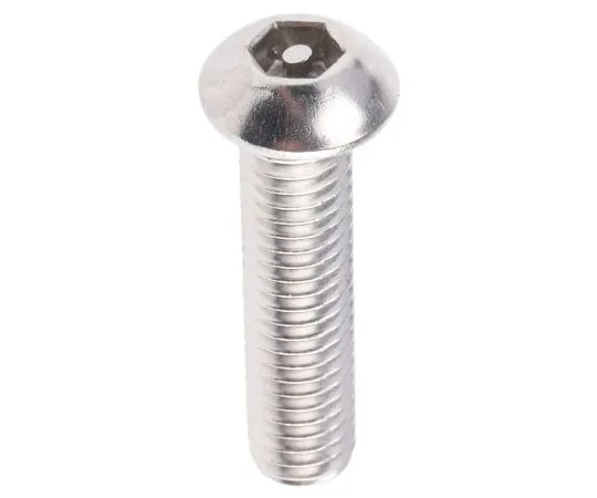 63-7642-57　普通纽扣不锈钢防夹安全螺丝，M6 x 25mm　621-2861