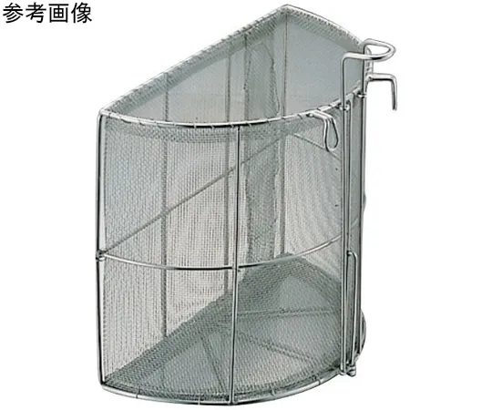 67-2407-98　18-8 Semicircular Soup Draining Strainer (8 Mesh) H255mm　30cm