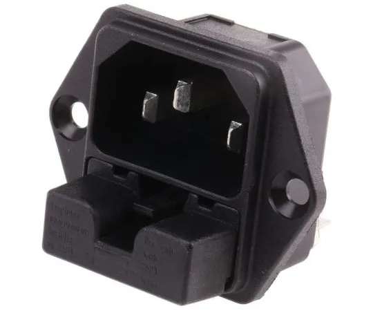 63-7620-48　Schurter C14面板安装IEC插头Male,10A, 250 V ac　6220.23