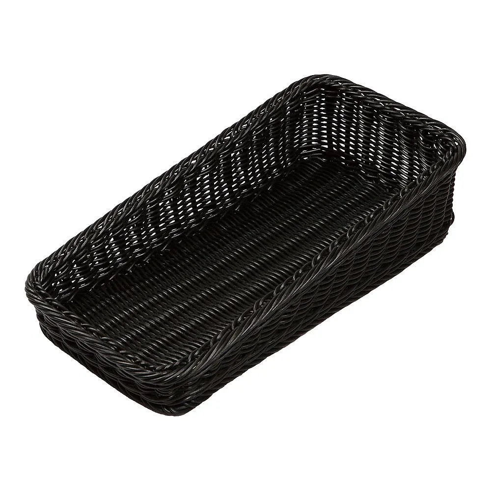 62-6582-43　PP Bakery Basket Diagonal Type 20 Black　BB-K4020-BK