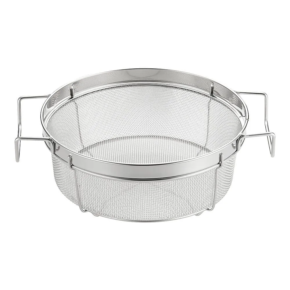 64-9289-08　18-8 Round net basket for fryer 21 cm　AML4601