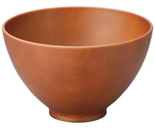 63-7198-47　Heat Resistant 5 Sq Asuka Wood Rice Bowl Total Natural 1001033　6224070