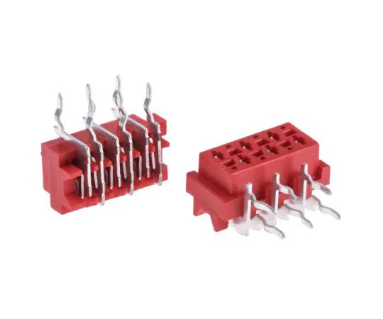 63-7498-48　TE ConnectivityMicro-MaTch系列2.54mm间距6路2列直角PCB插座，通孔，焊点终止　7-0215460-6