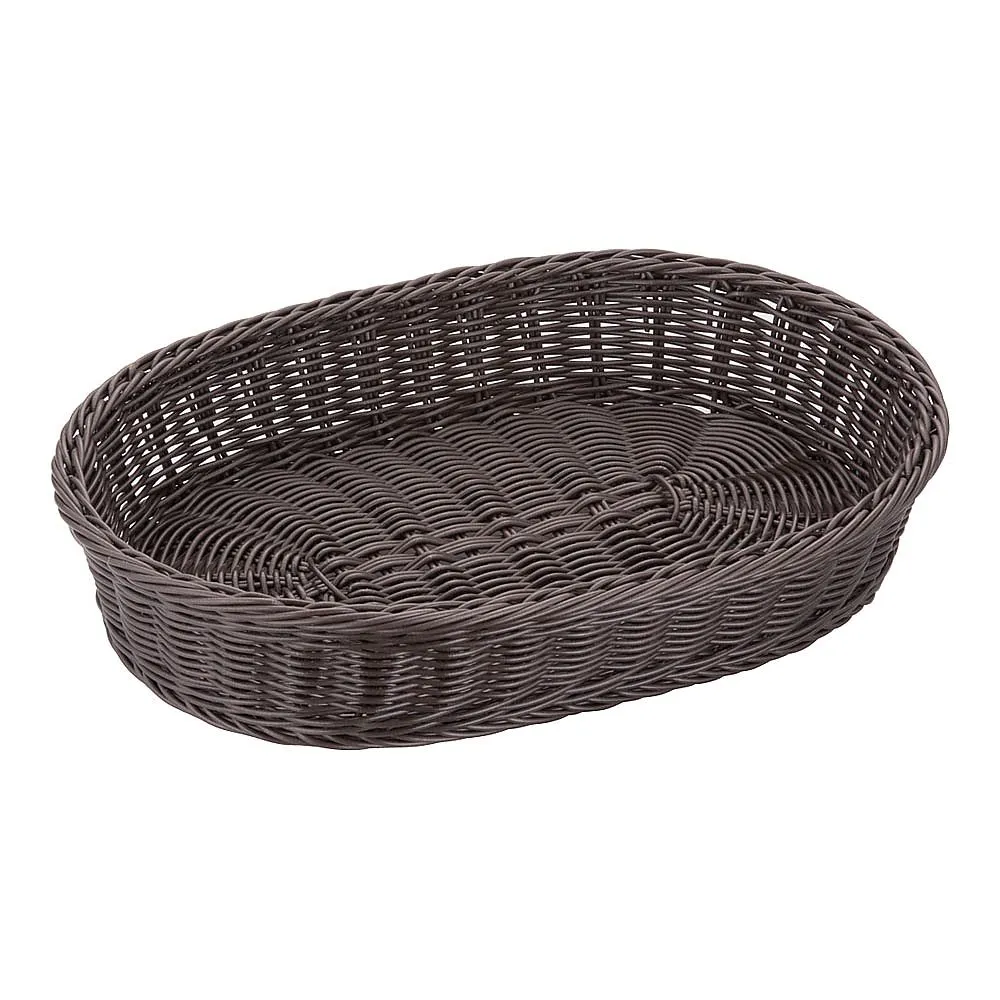 62-6581-63　Resin basket, small size, 40 cm, dark brown　WBS1901
