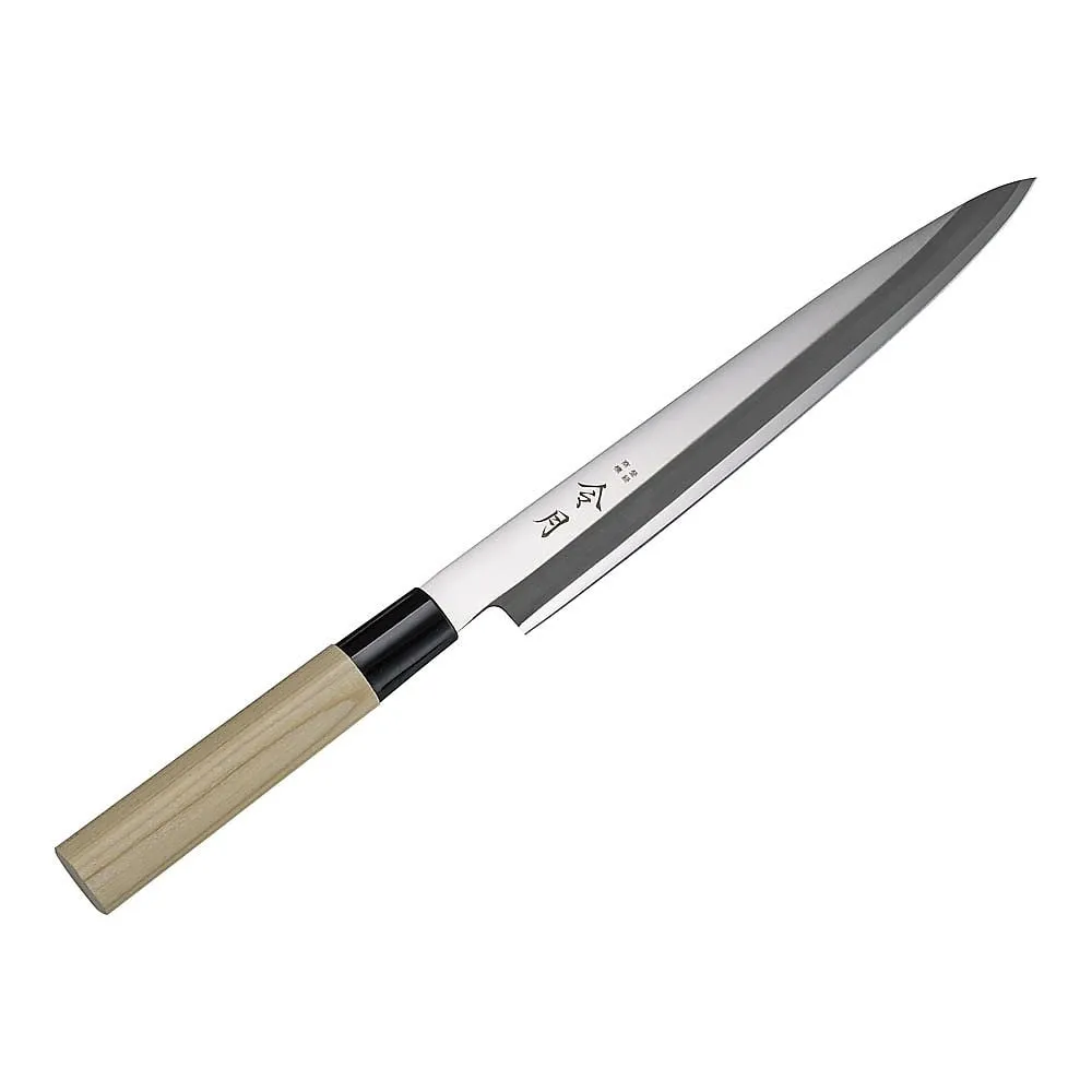 65-3870-67　Ryogetsu Stainless Steel Japanese Hocho-Yanagi Blade (Single-Flute) 21 cm　FC-1076