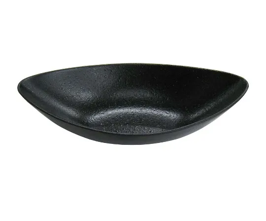 63-7197-38　Tenmoku iron sand boat-shaped ball 24 cm　8180080