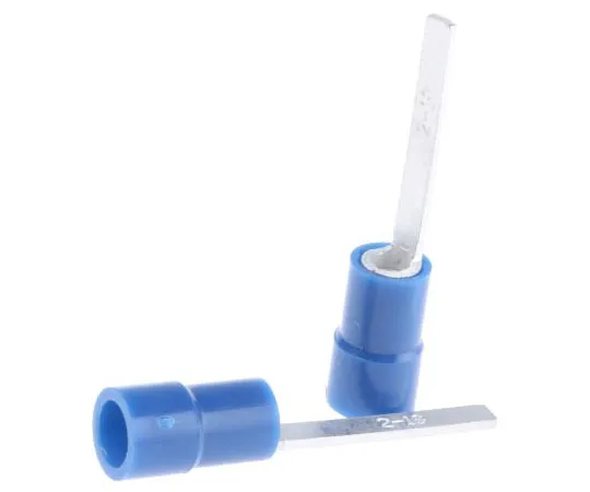 63-7636-66　RS PRO无绝缘压痕刀片端子18mm刀片长度，1.5mm2至2.5mm2,16AWG至14AWG,蓝色　613-9750