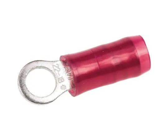 63-7681-38　TE Connectivity PIDG系列绝缘压紧环端子，M3.5螺柱尺寸，0.26mm2至1.65mm2线材尺寸，红色　36149