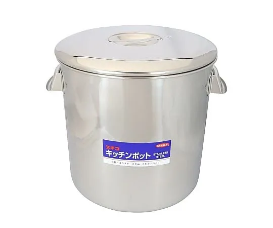 67-2401-34　18-8 Kitchen Pot (Inner Lid Type, with Scale) 48.0 L　SH-4640D40cm