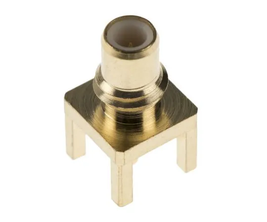 63-7535-68　TE连接直50Ω通孔SMC连接器，焊点终止，同轴　1-1337485-0