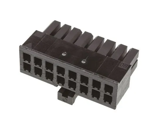 63-7588-83　TE Connectivity MicroMATE-N-LOK女性连接器外壳，3毫米间距，16路，2列　1-794617-6