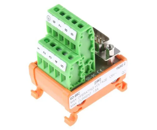 63-7657-03　RS PRO,9极D-sub连接器，男性接口模块，DIN轨道安装　665-9699