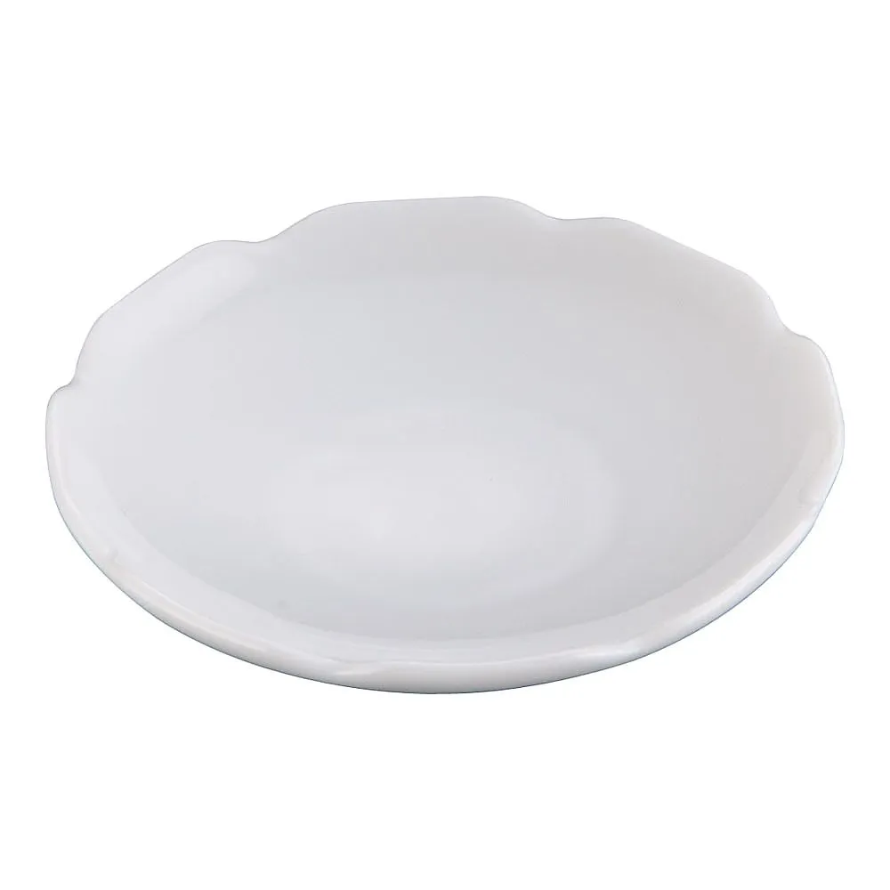62-6789-39　White porcelain mini lotus saucer　T03-258