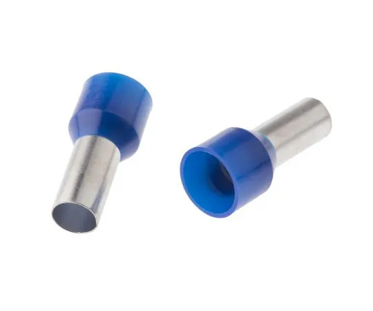63-7603-14　RS PRO绝缘压紧靴带铁，长度12mm,直径5.8mm,线材尺寸16mm2,蓝色　513-2663