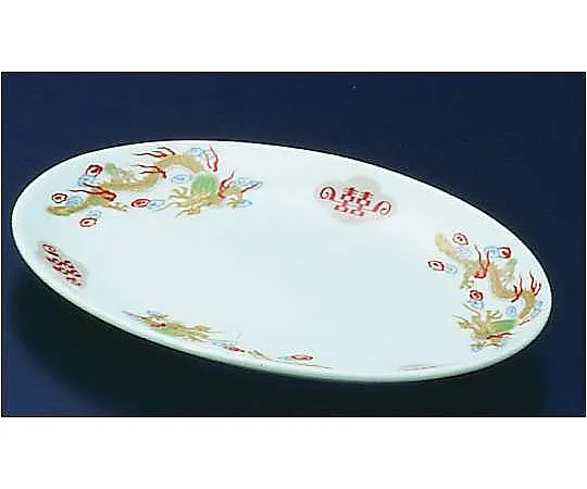 62-6847-65　Pottery "Kinsairyu" Platter 10 inches　R-10