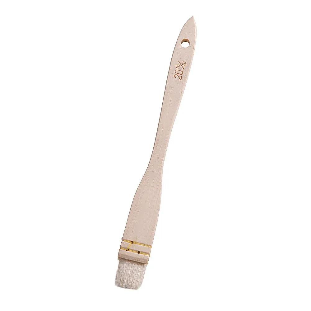62-6507-08　Wooden Pattern Sami Thread Binding Cooking Brush (Goat Hair) 20 mm
