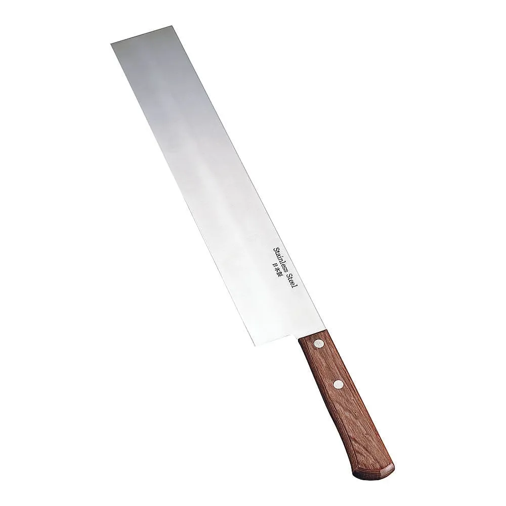 65-3871-58　Red Plywood Handle Watermelon Kitchen Knife (Stainless Steel)