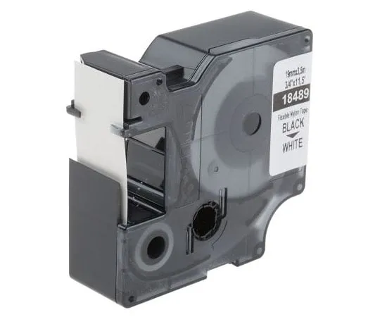 63-7571-11　Dymo Black on White Label Printer Tape,宽19 mm,长3.5 m　18489