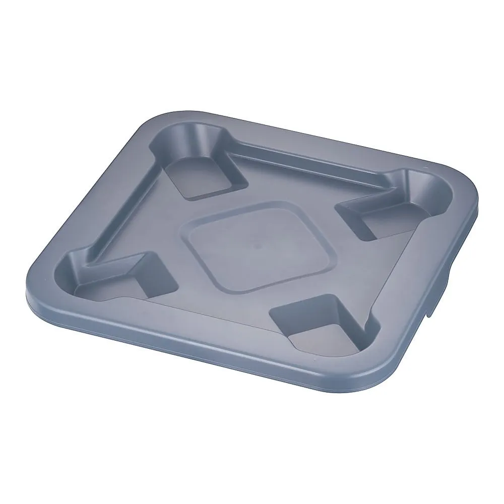 62-6615-84　Trust Square Container Lid Gray (for 1233)　1663