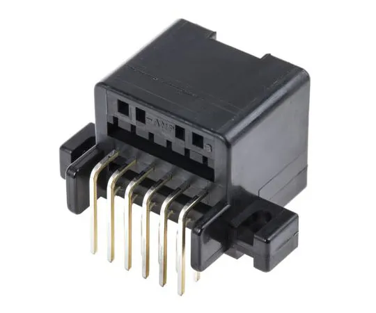 63-7613-75　TEConnectivityMULTILOCK040母版PCB页眉，2.5mm间距，12道，2列直角　174051-2