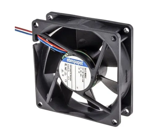63-7602-31　ebm-papst8400N系列轴向风扇，80 x 80 x 25mm,45m3/h,900mW, 12 V直流　8412 NGMLE