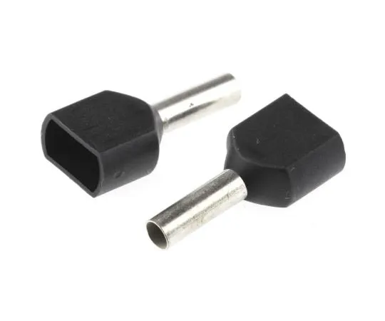 63-7678-34　TEConnectivityInculated Crimp Bootlace铁圈，8mm针长，2.2mm针直径，2x1.5mm2线材尺寸，黑色　966144-6