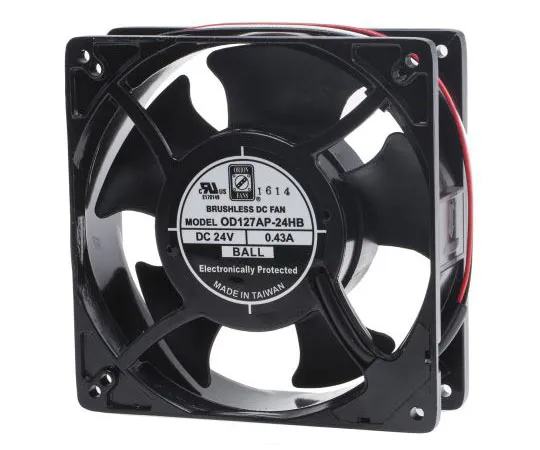 63-7641-54　RS PRO轴向风扇127 x 127 x 38mm, 140cfm,10.6W, 24 V直流　619-6630