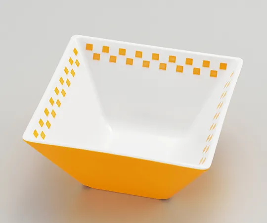 62-9961-18　Square Bowl 10 Yellow　CH-10Y