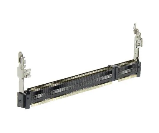 63-7623-79　TE Connectivity 0.6mm Pitch 200 Way, Right Angle SMT MountDDR2DIMM插槽，1.8 V　1473005-4