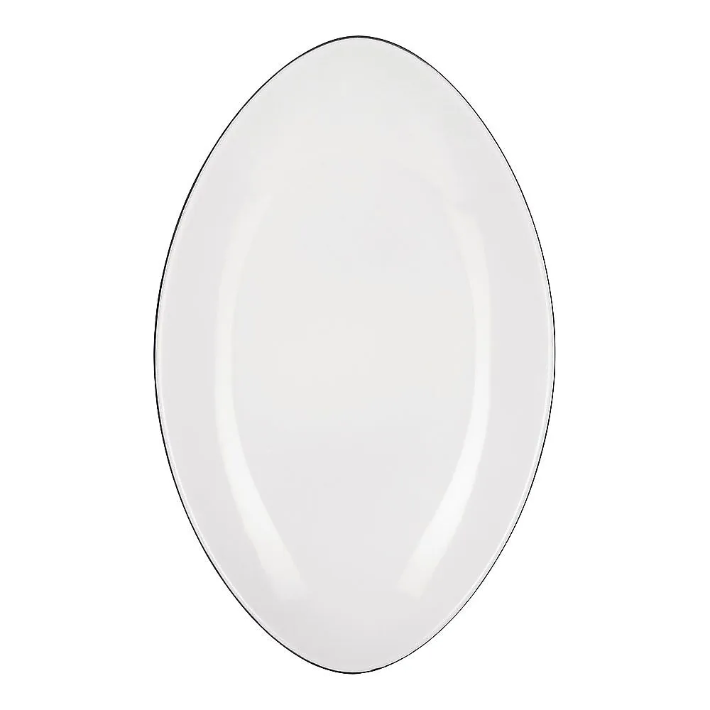 63-5718-36　Echinox Oval Plate 35 cm White　RRB5204