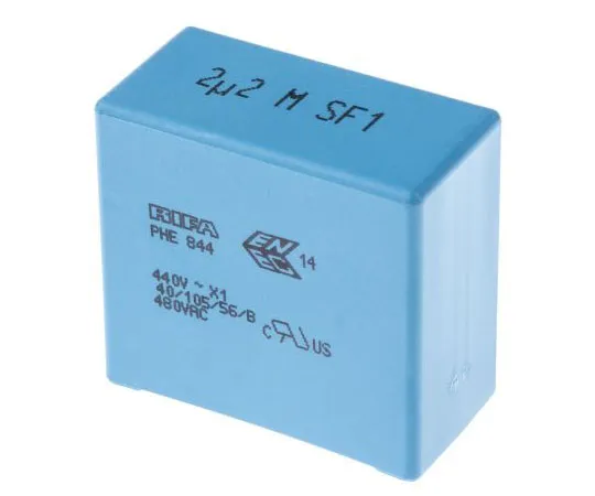 63-7533-05　KEMET 2.2μF聚丙烯电容器PP 440 V ac, 480 V ac±20%通过孔的耐受性PHE844系列　PHE844RR7220MR06L2