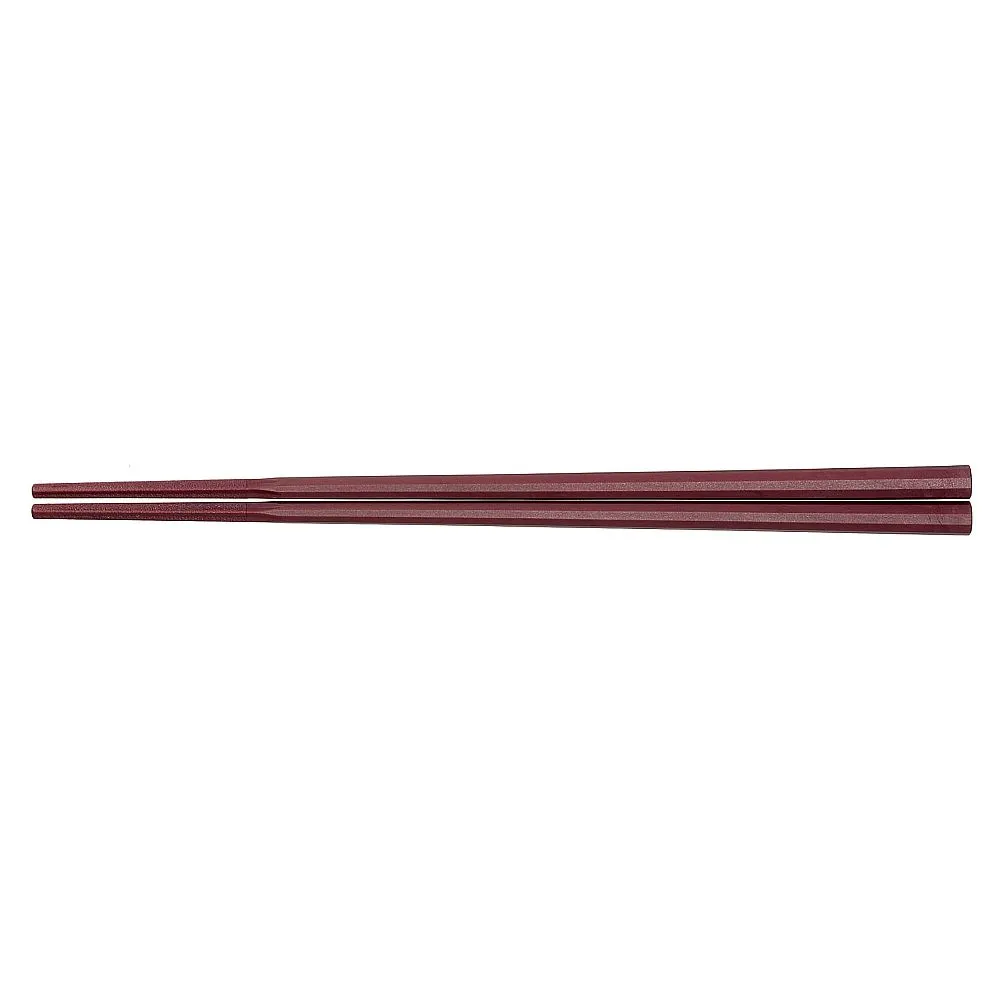 62-6727-66　10 Square Gurumen Chopsticks 19 cm Red　GM-4013