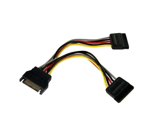 65-1894-03　15 cm SATA Power Supply cable Serial ATA Y-branch cable 1 x SATA Power Supply plug -2 x SATA Power Supply receptacle　PYO2SATA