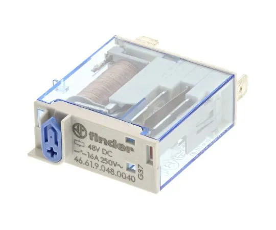 63-7597-17　Finder46系列SPDT非锁定继电器插头，48V直流线圈，25A　46.61.9.048.0040